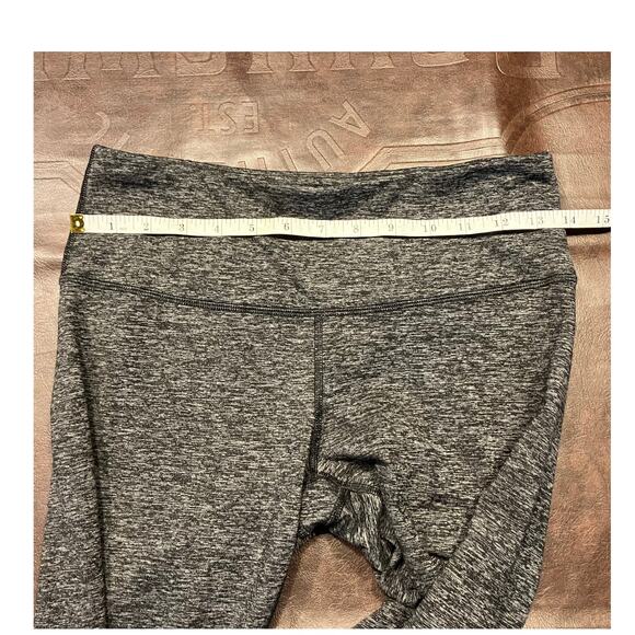 Yogalicious Heather Gray High Waist Leggings Small Hidden Pocket Stretch Stirrup - Picture 11 of 14